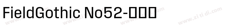 FieldGothic No52字体转换